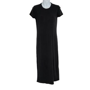 Rag & Bone Black Ribbed‎ Short Sleeve  Maxi Dress Size Small